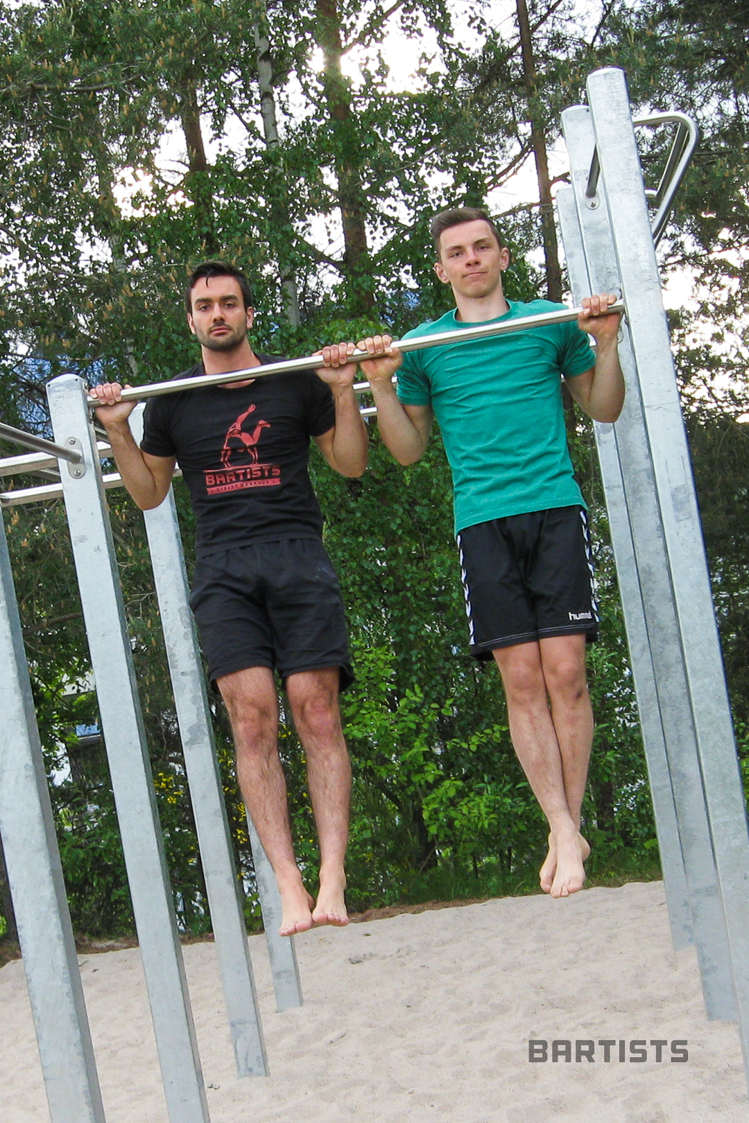 Sebastian & Luca at the new Workout Park in Kaiserslautern